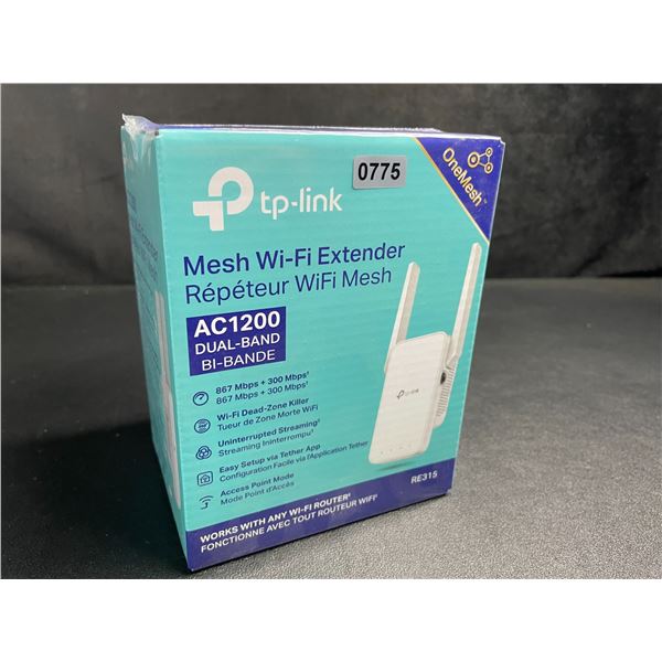 TP-Link AC1200 Mesh Wi-Fi Extender/WiFi Booster - Works with Any WiFi Router - New Sealed!
