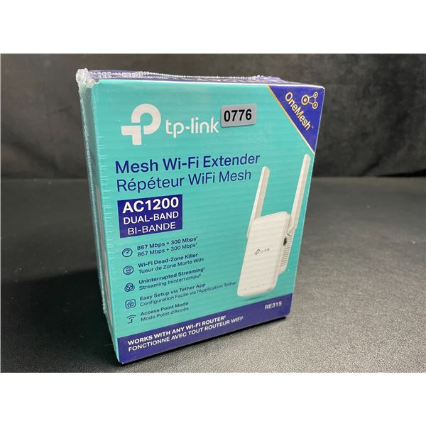 TP-Link AC1200 Mesh Wi-Fi Extender/WiFi Booster - Works with Any WiFi Router - New Sealed!