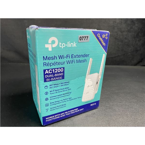 TP-Link AC1200 Mesh Wi-Fi Extender/WiFi Booster - Works with Any WiFi Router - New Sealed!