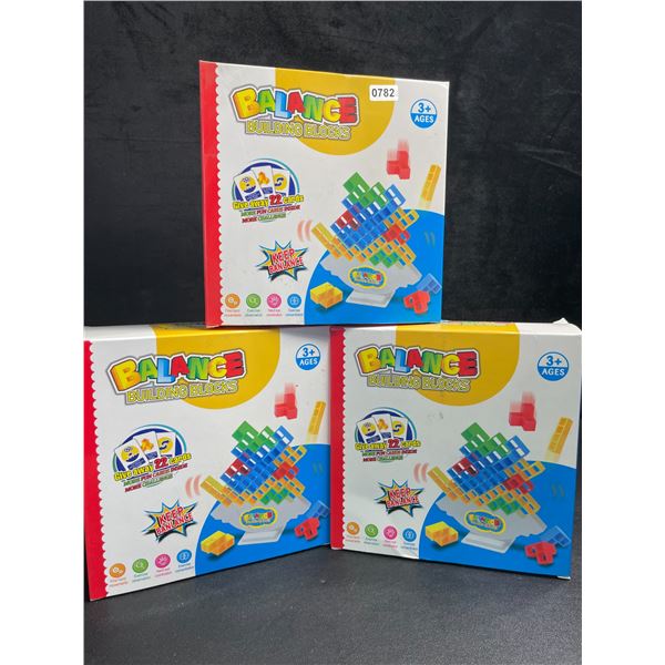 3 Balance Building Blocks/Tetra Tower Toy Play Sets - 48pcs Each - Brand New!