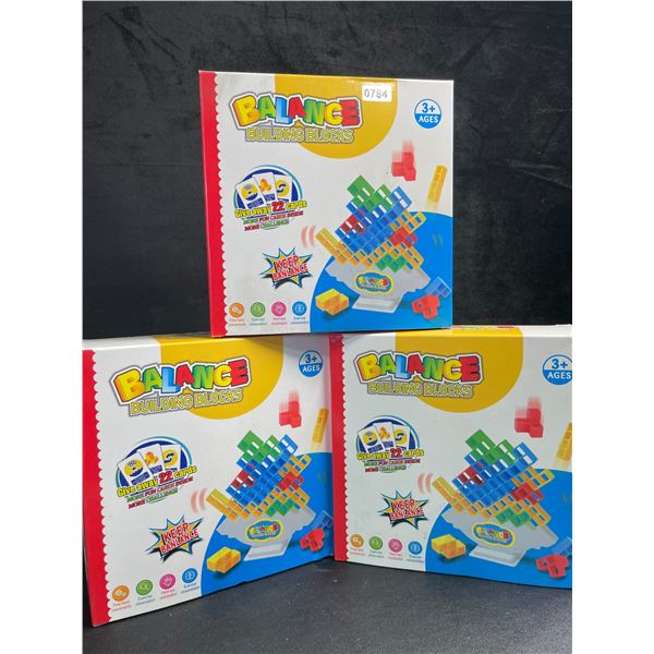 3 Balance Building Blocks/Tetra Tower Toy Play Sets - 48pcs Each - Brand New!