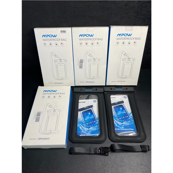 8PC MPOW Waterproof Dry Bags/Phone Storage Pouches (4x 2-Per Box) Keeps Items Dry - New
