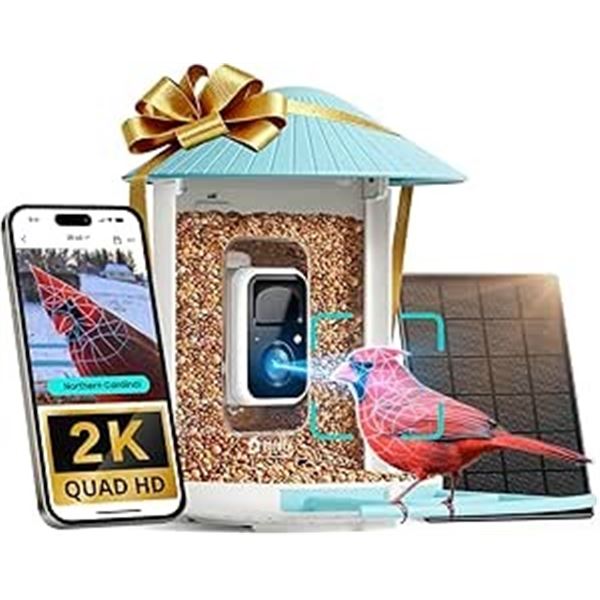 Netvue by Birdfy Smart Bird Feeder with Camera - Record Bird Videos/For Close-Up Birdwatching - NEW