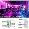 Image 9 : 32.8FT Smart LED RGB Strip Light Kit - Bluetooth/App & Remote Control - Brand New!