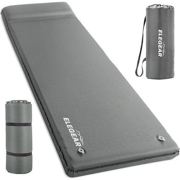 Elegear Self-Inflating Sleeping Pad; Memory Foam Sleep Pad for Outdoors/Camping - NEW SEALED!