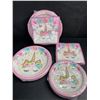 Image 2 : Lot of 2 Pink Unicorn Party Decoration/Birthday Sets (96PCS Each) Plates/Napkins/Tablecloth - New