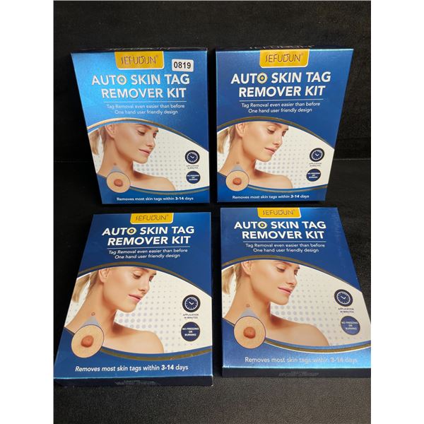 4 Sefudun Auto-Skin Tag Remover Kits - Removes Most Skin Tags in 3-14 Days - New