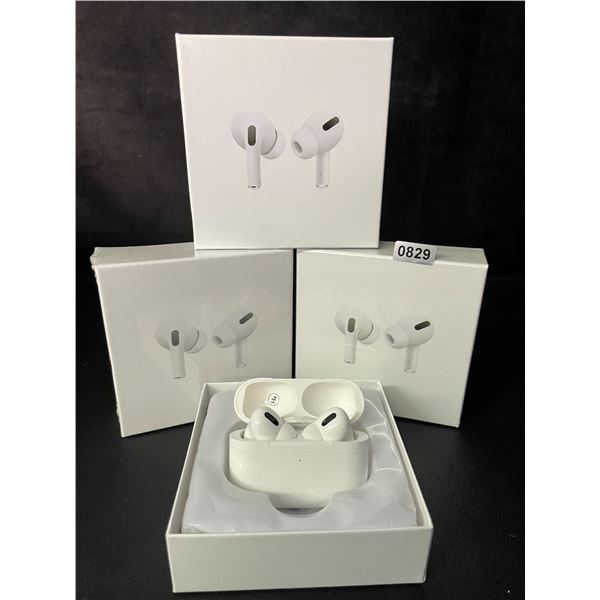 Lot of 3 Air-Pod Style Wireless Earbuds with Charging Cases - New Sealed!