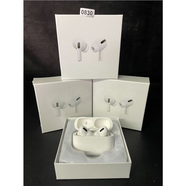 Lot of 3 Air-Pod Style Wireless Earbuds with Charging Cases - New Sealed!