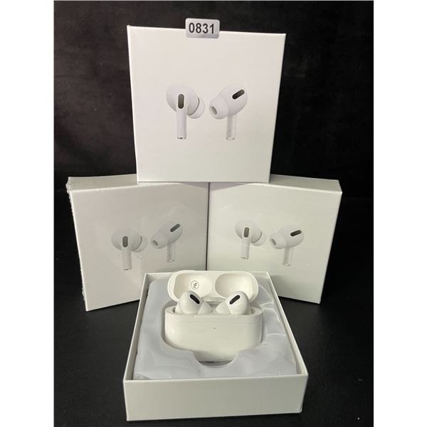 Lot of 3 Air-Pod Style Wireless Earbuds with Charging Cases - New Sealed!