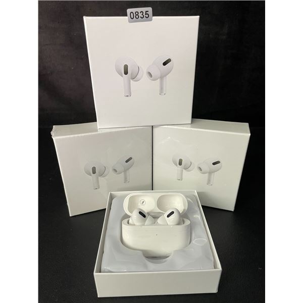 Lot of 3 Air-Pod Style Wireless Earbuds with Charging Cases - New Sealed!