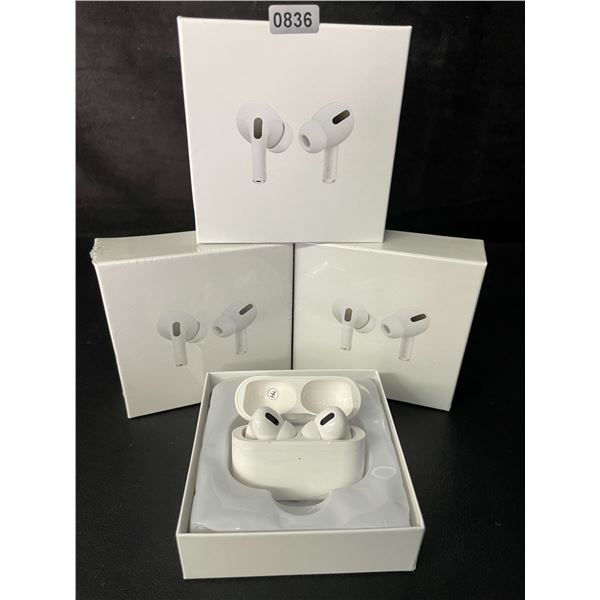 Lot of 3 Air-Pod Style Wireless Earbuds with Charging Cases - New Sealed!