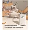 Image 7 : MelodySusie Professional 30,000RPM Electric Nail Drill; Rechargeable/Portable/High Speed - New