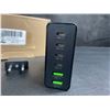 Image 2 : 6-Port Fast Charger Station; 100W-Total USB-C Charging Block (4x USB-C Ports & 2x USB-A Ports) - New