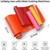 Image 5 : 35FT Roll of Heat Transfer Vinyl (Red) Iron-On HTV for Cricut/Heat Press Crafts/Custom Shirts; New