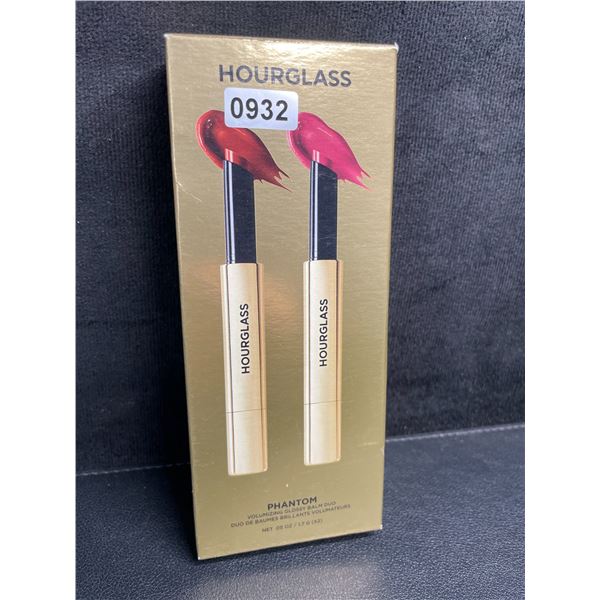 Hourglass Phantom Volumizing Glossy Balm Duo Set (1.7G x 2) Haze & Crave Shades - Brand New