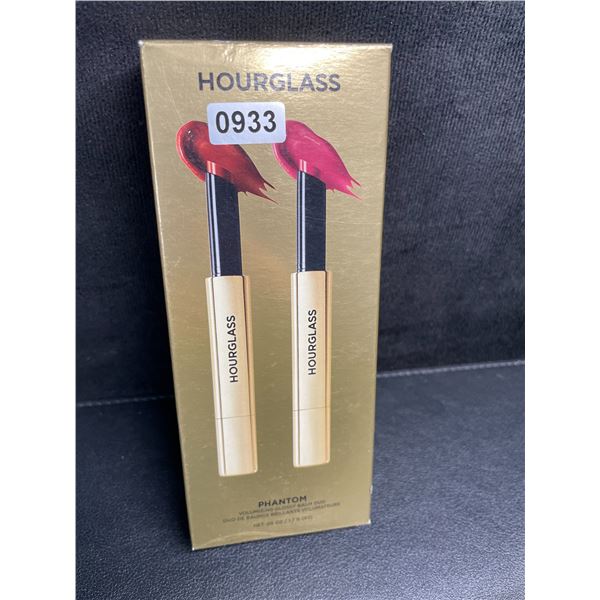 Hourglass Phantom Volumizing Glossy Balm Duo Set (1.7G x 2) Haze & Crave Shades - Brand New
