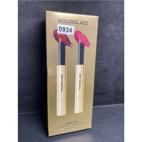 Hourglass Phantom Volumizing Glossy Balm Duo Set (1.7G x 2) Haze & Crave Shades - Brand New