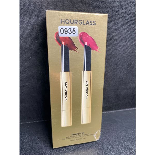 Hourglass Phantom Volumizing Glossy Balm Duo Set (1.7G x 2) Haze & Crave Shades - Brand New