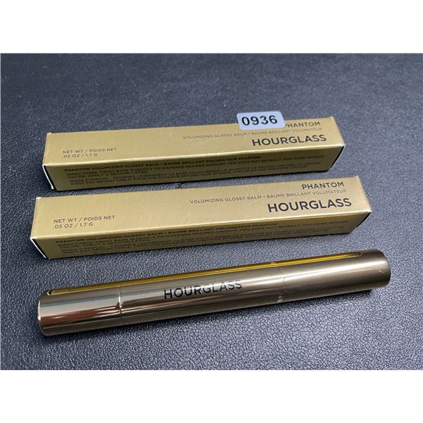 Lot of 2 Hourglass Phantom Volumizing Glossy Lip Balms (1.7g) Shade: Desire (#120) - New