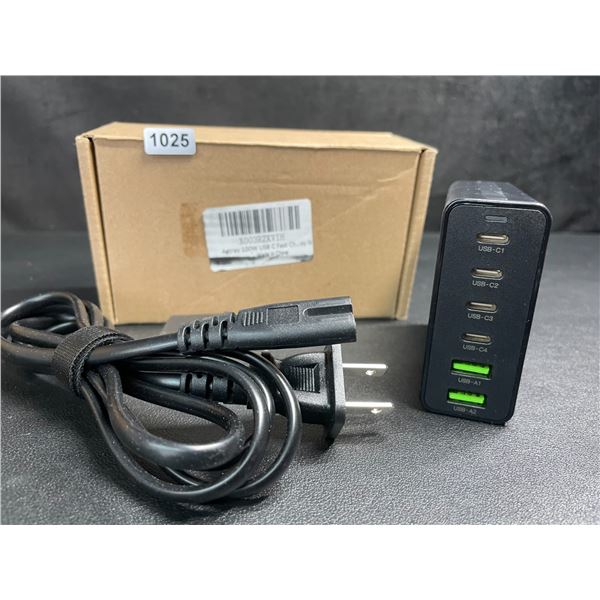 6-Port Fast Charger Station; 100W-Total USB-C Charging Block (4x USB-C Ports & 2x USB-A Ports) - New