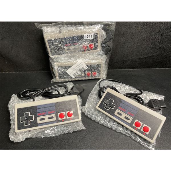 Lot of 4 Classic NES Controllers for NES Video Game Consoles - Brand New