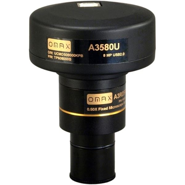OMAX 8.0MP Digital USB Microscope Camera with Advanced Software & Calibration Slide - NEW