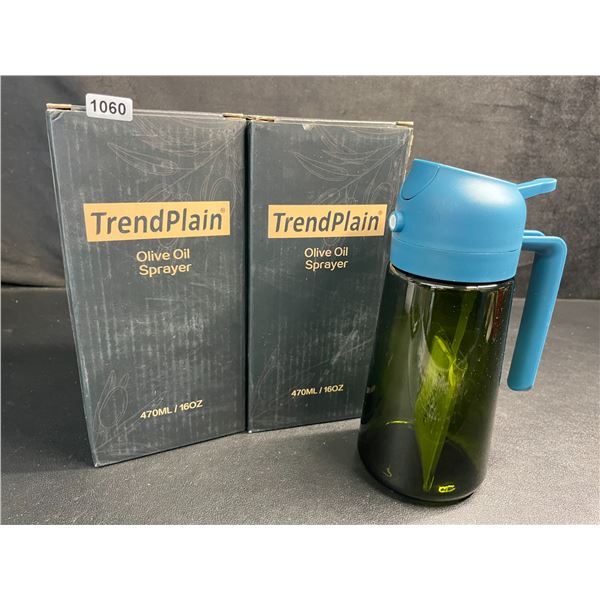 Lot of 2 Olive Oil Sprayer Bottles (16oz) - New