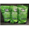 Image 1 : 3 Bags of Entomo Farms Cricket Powder/Protein Powder (454g) Excellent Source of Protein - New