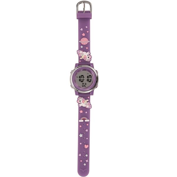 2 Purple Unicorn Rainbow Themed Kids Watches - Excellent for Kids Learning Time! - New