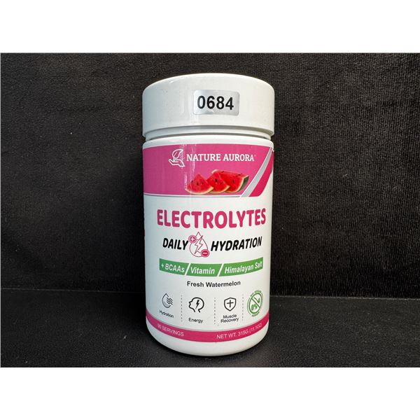 Nature Aurora Fresh Watermelon Daily Hydration Electrolyte Powder (315g) - New Sealed