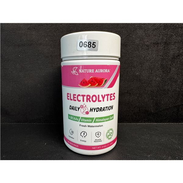 Nature Aurora Fresh Watermelon Daily Hydration Electrolyte Powder (315g) - New Sealed