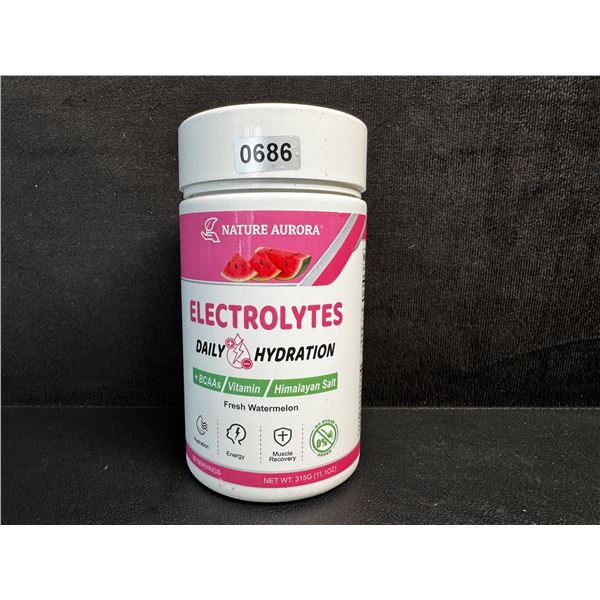 Nature Aurora Fresh Watermelon Daily Hydration Electrolyte Powder (315g) - New Sealed