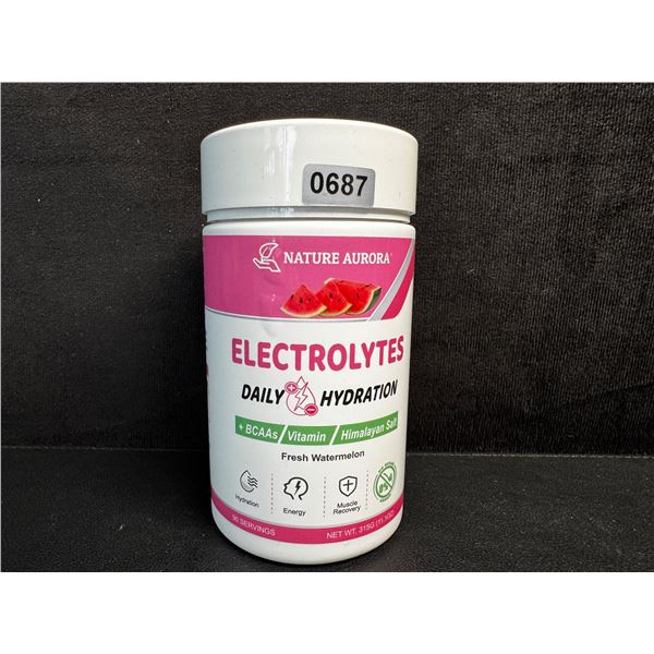 Nature Aurora Fresh Watermelon Daily Hydration Electrolyte Powder (315g) - New Sealed