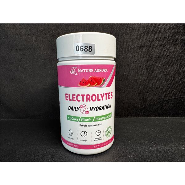 Nature Aurora Fresh Watermelon Daily Hydration Electrolyte Powder (315g) - New Sealed