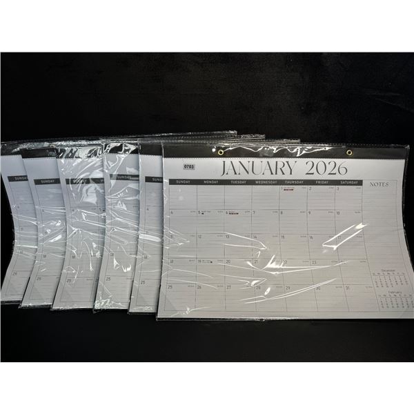 6 Individually Sealed 2026 Desktop Calendars - New