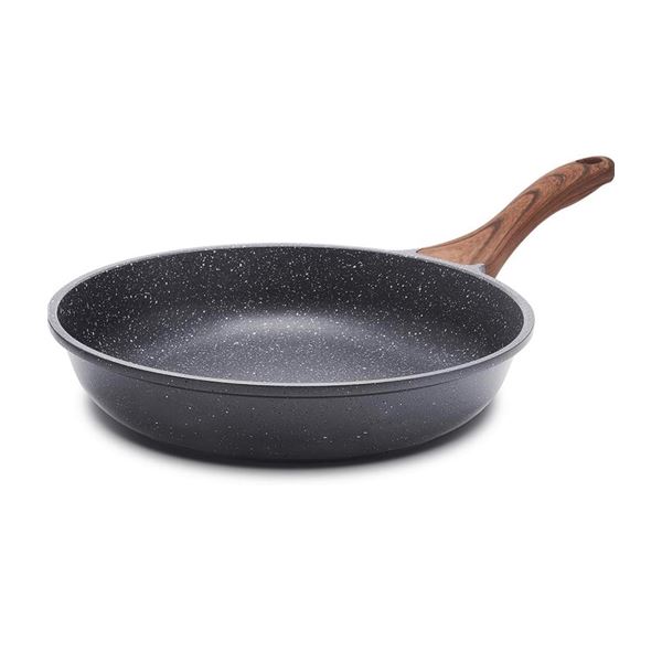 Classic Swiss Non Stick 28cm Frying Pan with Wooden Handle - New No Box