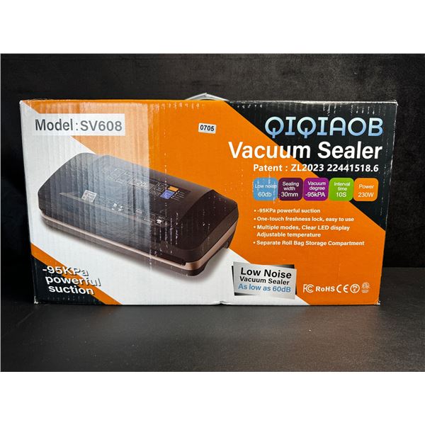 Qiqiaob 95Kpa Powerful Suction Vacuum Sealer Machine with LED Display & 10 Modes - NEW
