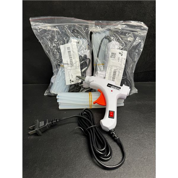 3 20W Mini Hot Glue Guns with Glue Sticks - New