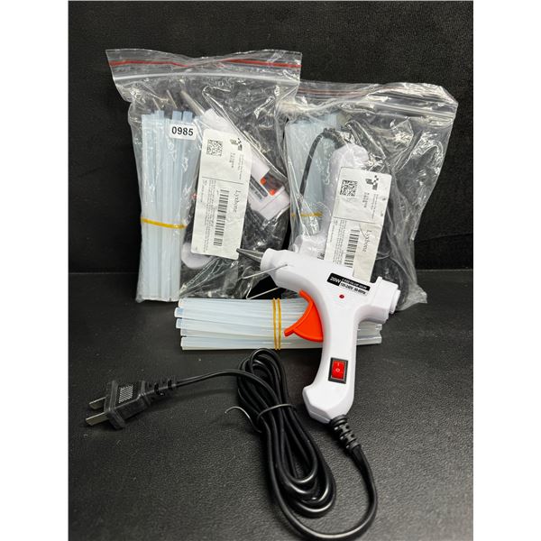3 20W Mini Hot Glue Guns with Glue Sticks - New