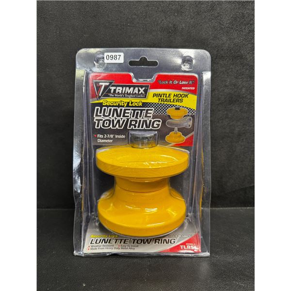 Trimax Security Lock Lunette Tow Ring for Pintle Hook Trailers