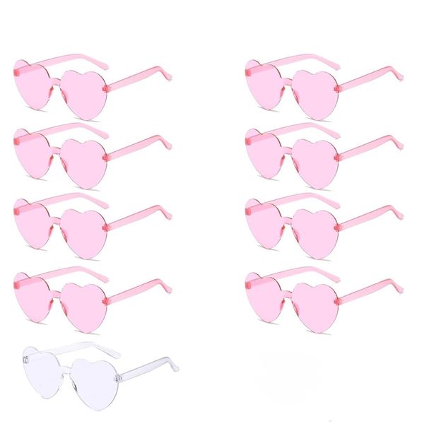 4 Boxes of Pink and White Heart Glasses - 36 Pairs Total - New
