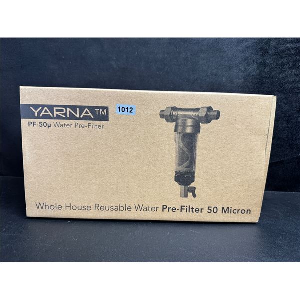 Yarna PF-50u Whole Home Water Pre Filter - 50 Micron Filtering - New