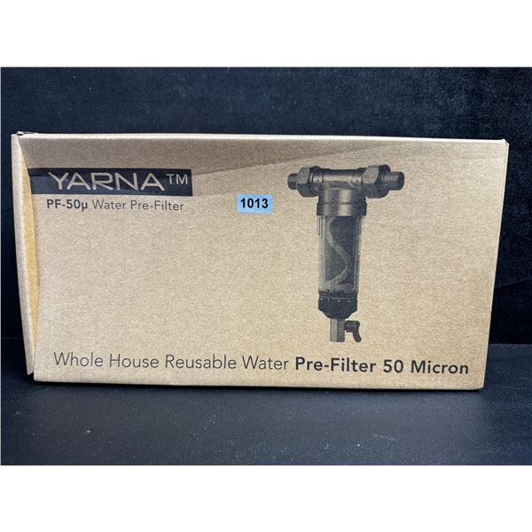 Yarna PF-50u Whole Home Water Pre Filter - 50 Micron Filtering - New
