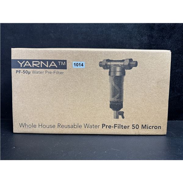 Yarna PF-50u Whole Home Water Pre Filter - 50 Micron Filtering - New