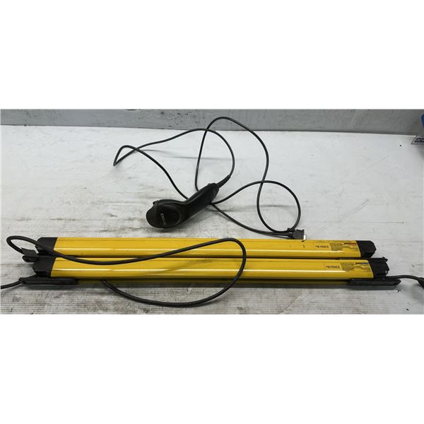 Set of Keyence Light Curtains & Bar Code Reader