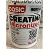 Image 2 : Basic Creatine Micronized 5000mg Unflavoured Powder 60 Servings