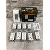 Image 1 : Bestten 15A Decorator Receptacle Outle White 10 Pack