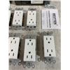 Image 4 : Bestten 15A Decorator Receptacle Outle White 10 Pack