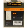 Image 5 : Bestten 15A Decorator Receptacle Outle White 10 Pack